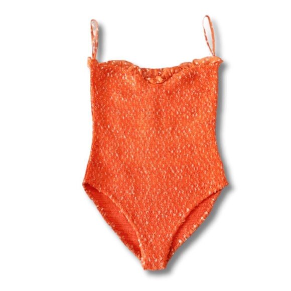 NWT Rococo Sand orange metallic fibre bodysuit, S - Picture 5 of 8
